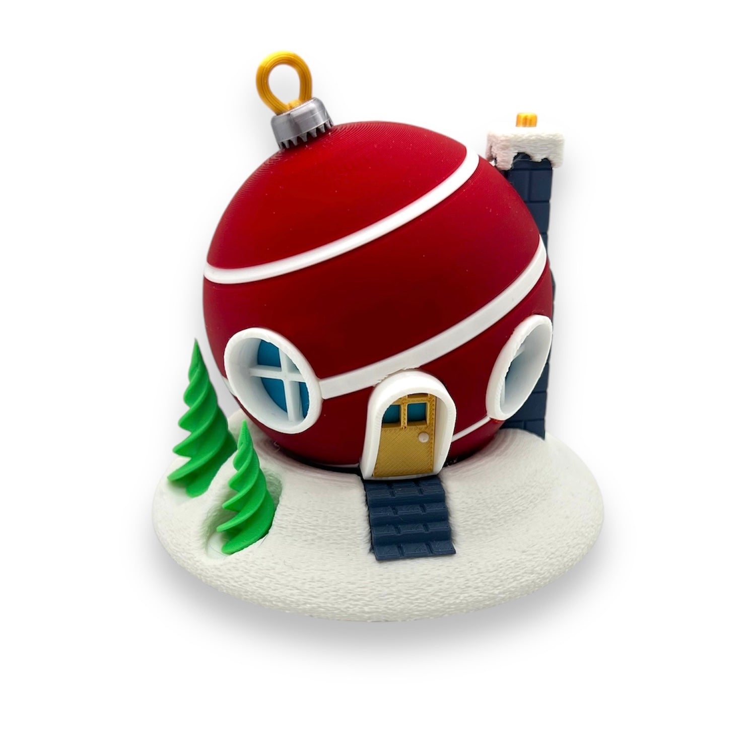 Whimsical Tealight Fairy House - Christmas Collection - 3d Printed Holiday Decor