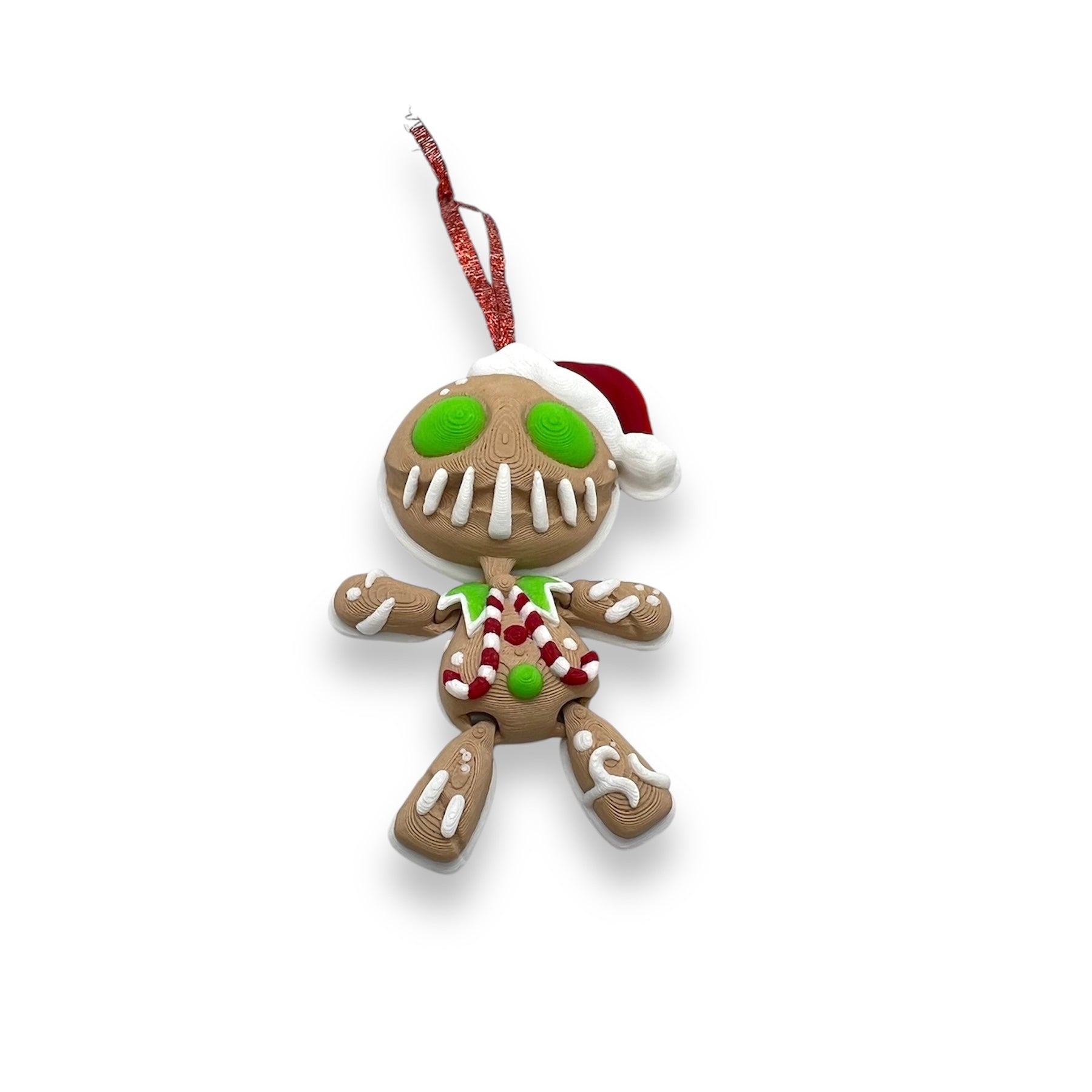 Cute 3" Holiday Christmas Ornament Collection - 3d Printed Articulated Decor