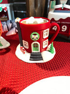 Whimsical Tealight Fairy House - Christmas Collection - 3d Printed Holiday Decor