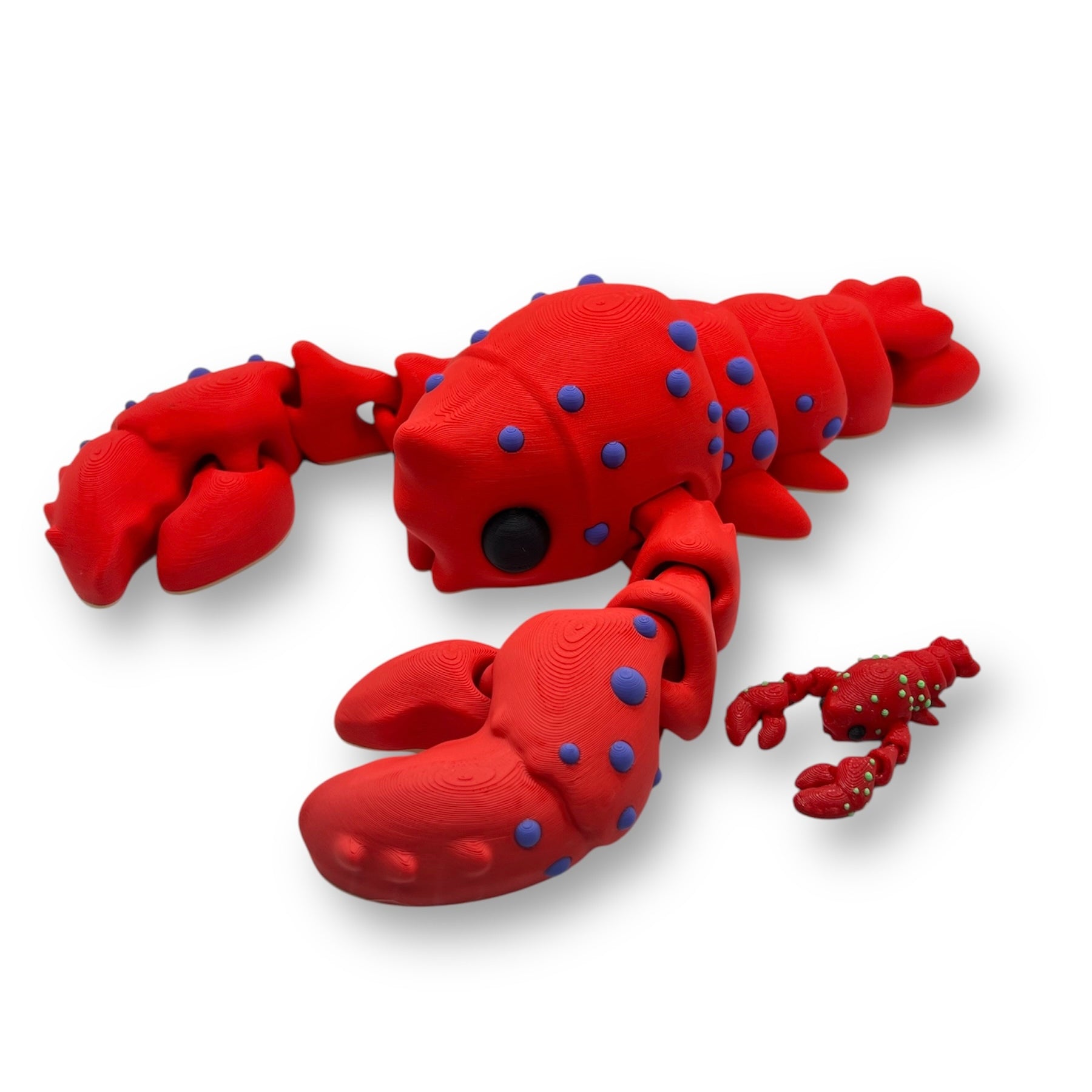 CHONKZ - Giant 11.5" Lobster Pocket Pals - Articulated Joints High-Quality 3D Printed Animal Figurine Decor