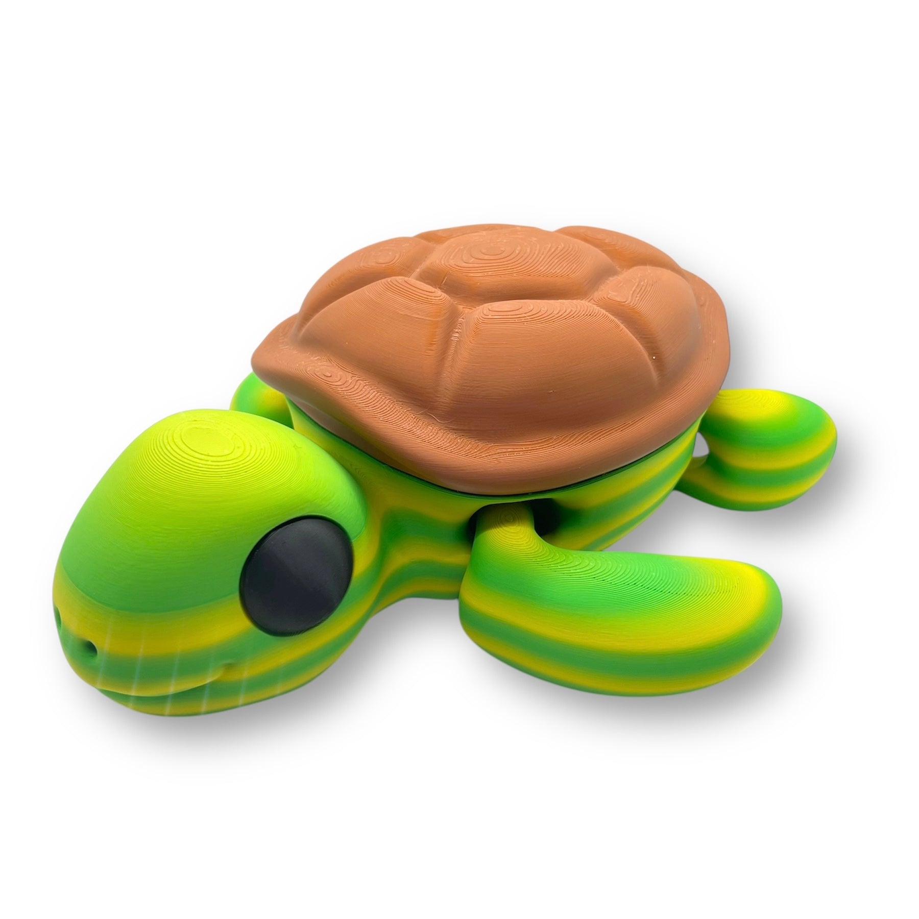 CHONKZ - Giant 10" Sea Turtle Pocket Pals - Articulated 3D Printed Animal Figurine Decor
