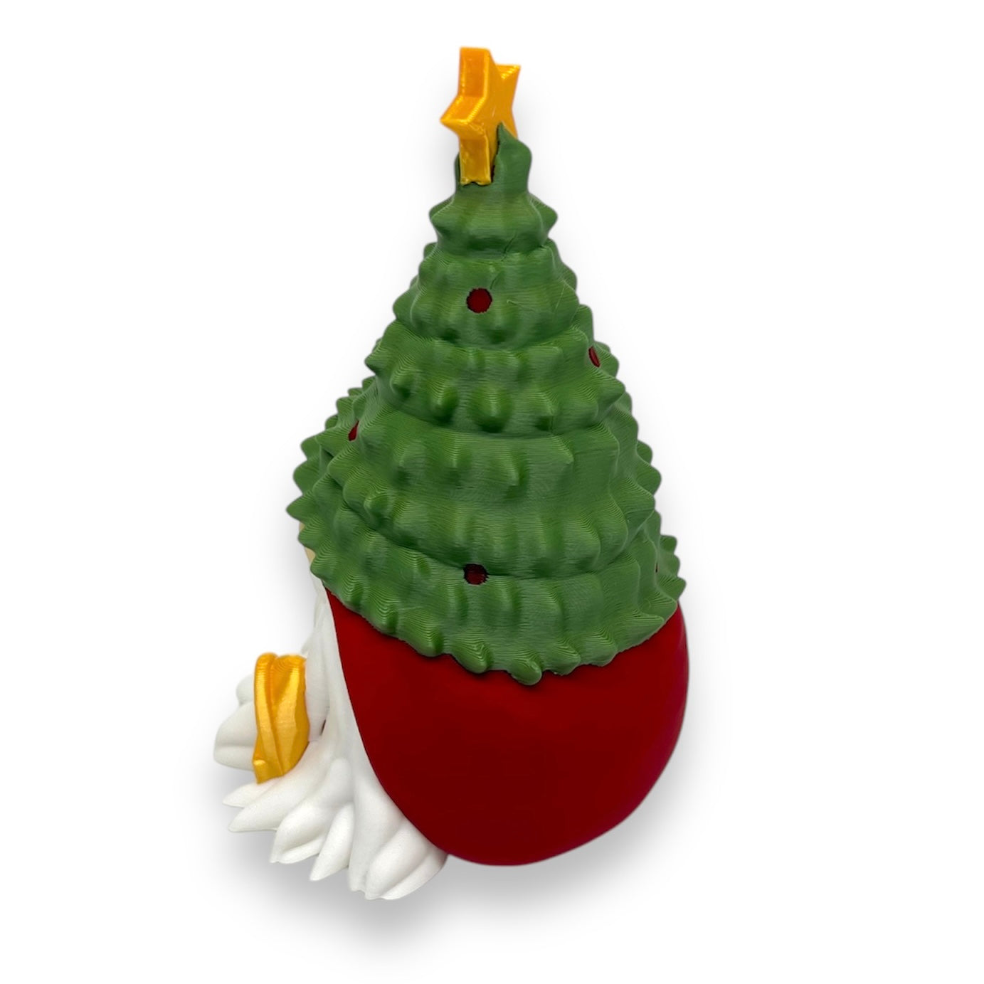 Festive 5" Christmas Gnome Holiday Decor- 3d Printed Figurine by Gnarly Novelties Prints