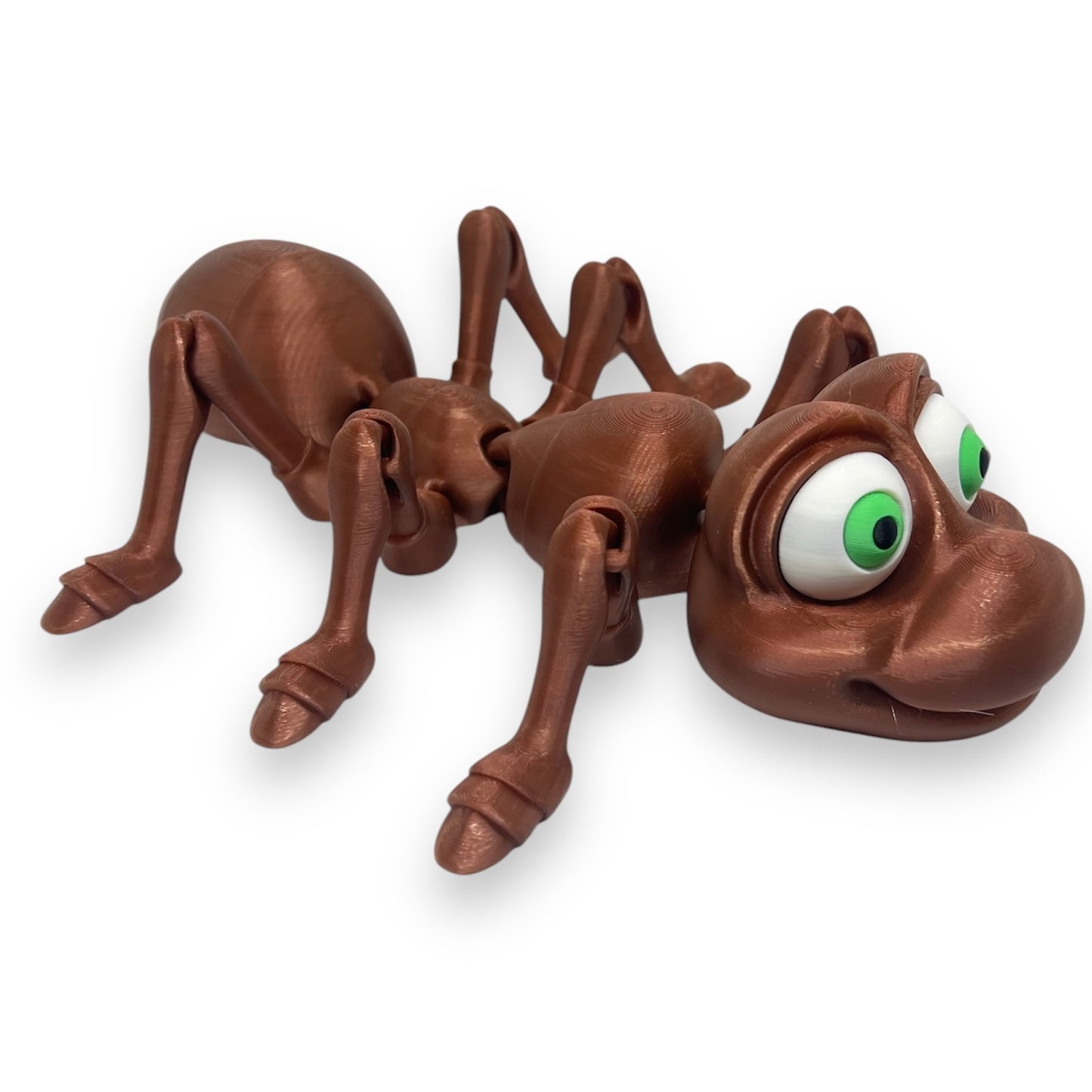 Adorable Cartoonish Ant - 4.5" or 11" Articulated 3D Printed Animal Figurine Plastic Decorative Decor