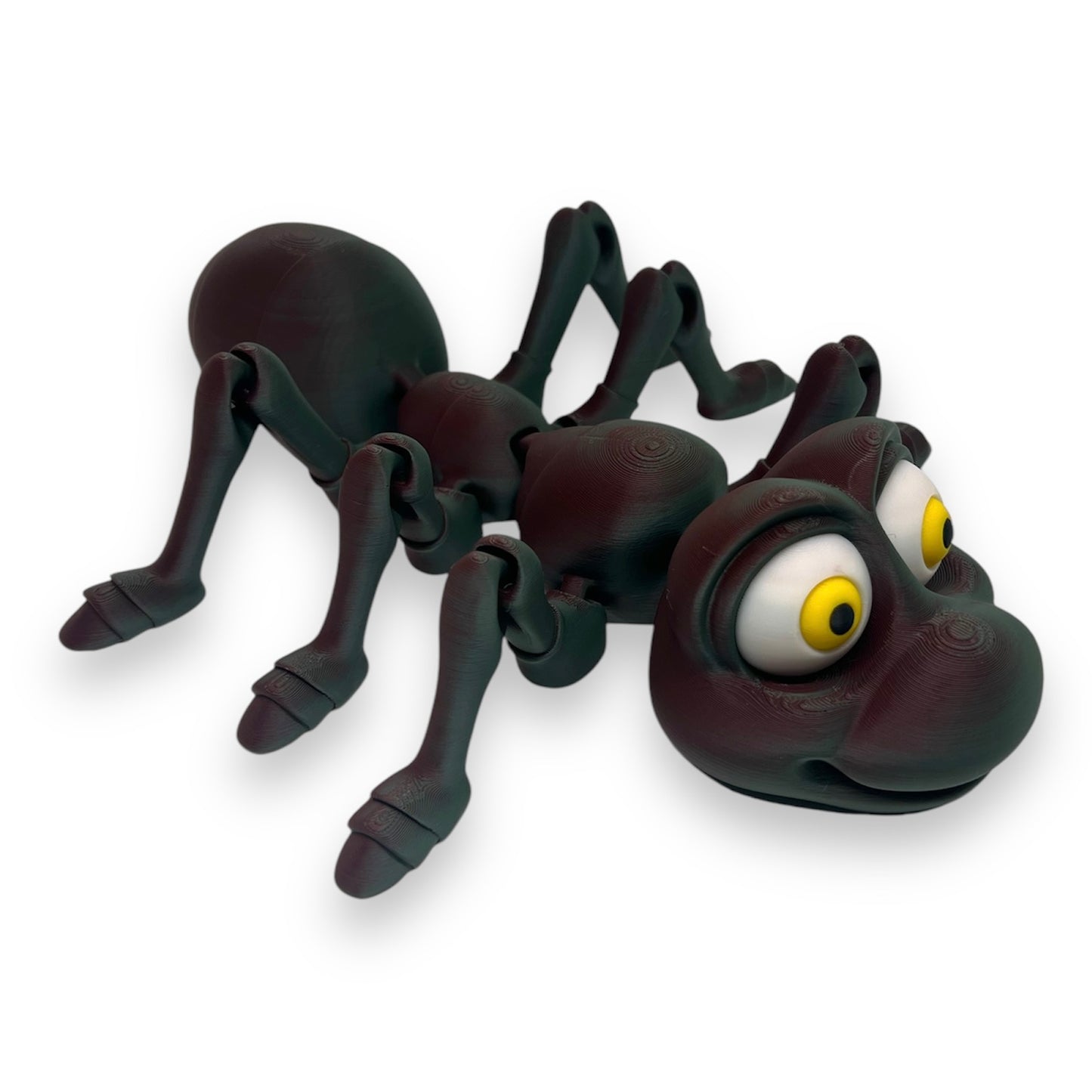 Adorable Cartoonish Ant - 4.5" or 11" Articulated 3D Printed Animal Figurine Plastic Decorative Decor
