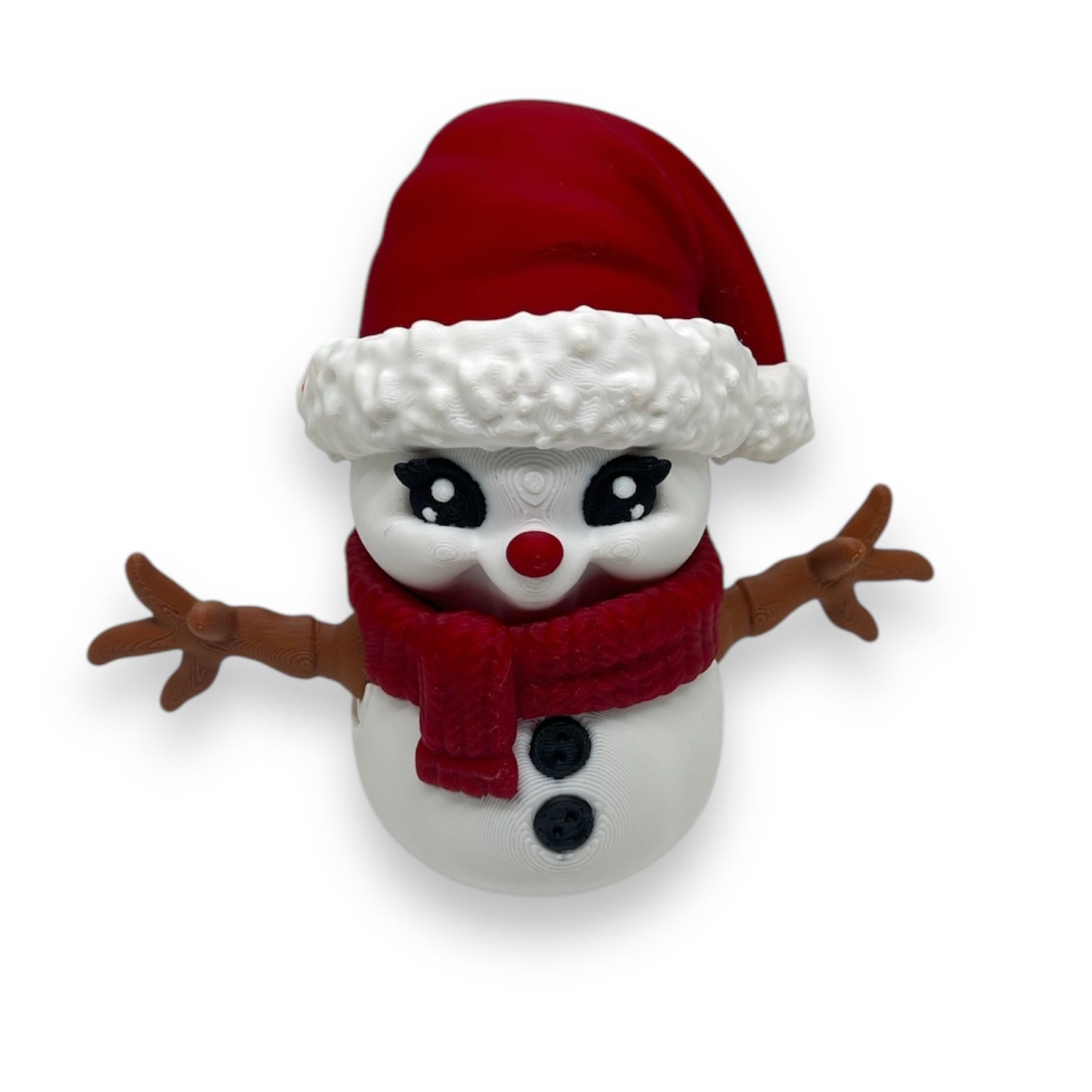 CHONKZ - 7" Giant Snowman - Articulated 3D Printed Holiday Christmas Decor Figurine