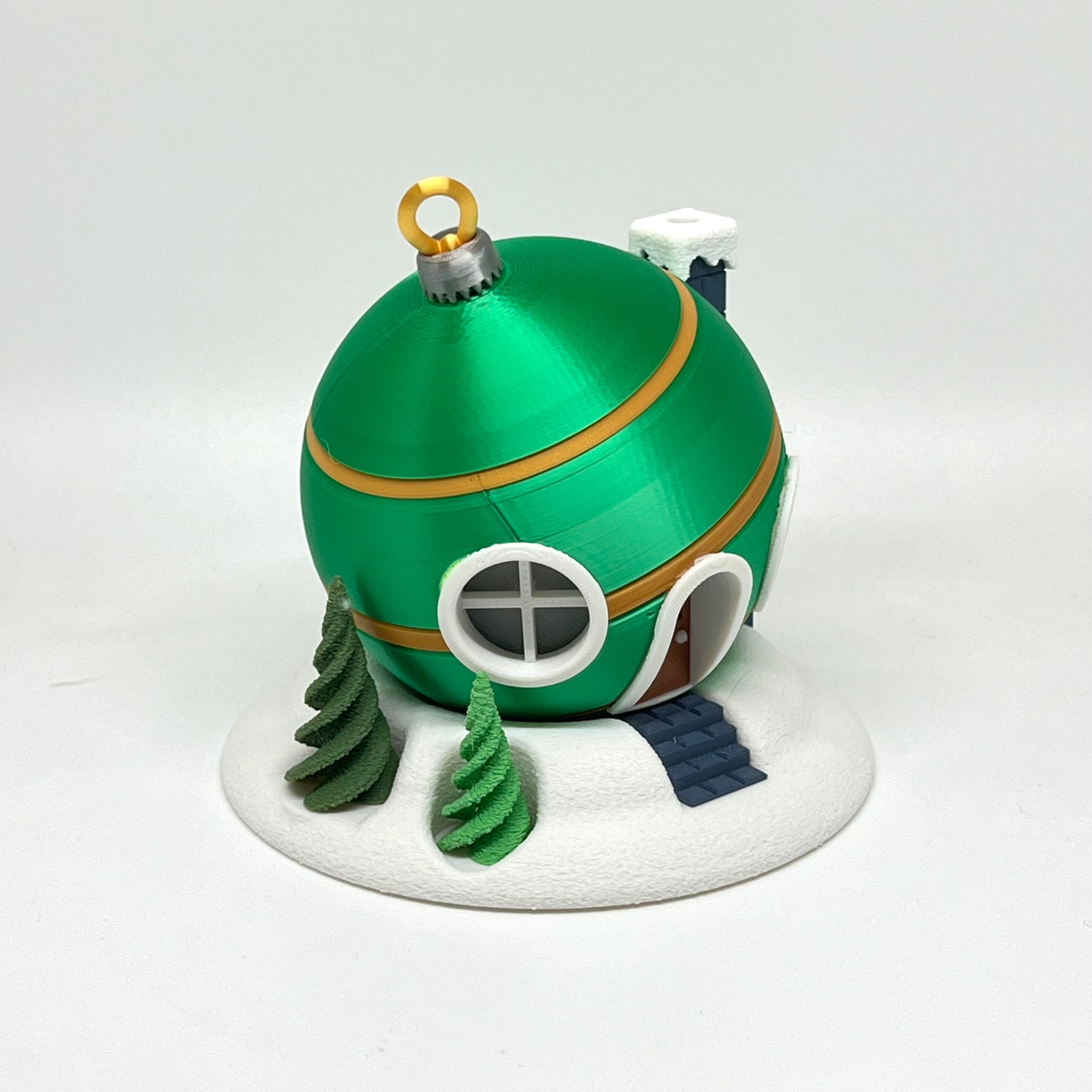 Whimsical Tealight Fairy House - Christmas Collection - 3d Printed Holiday Decor