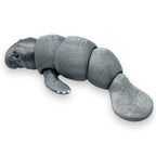 Lifelike 9" Articulated Manatee - 3d Printed Figurine by Gnarly Novelties Prints Decor Shelf