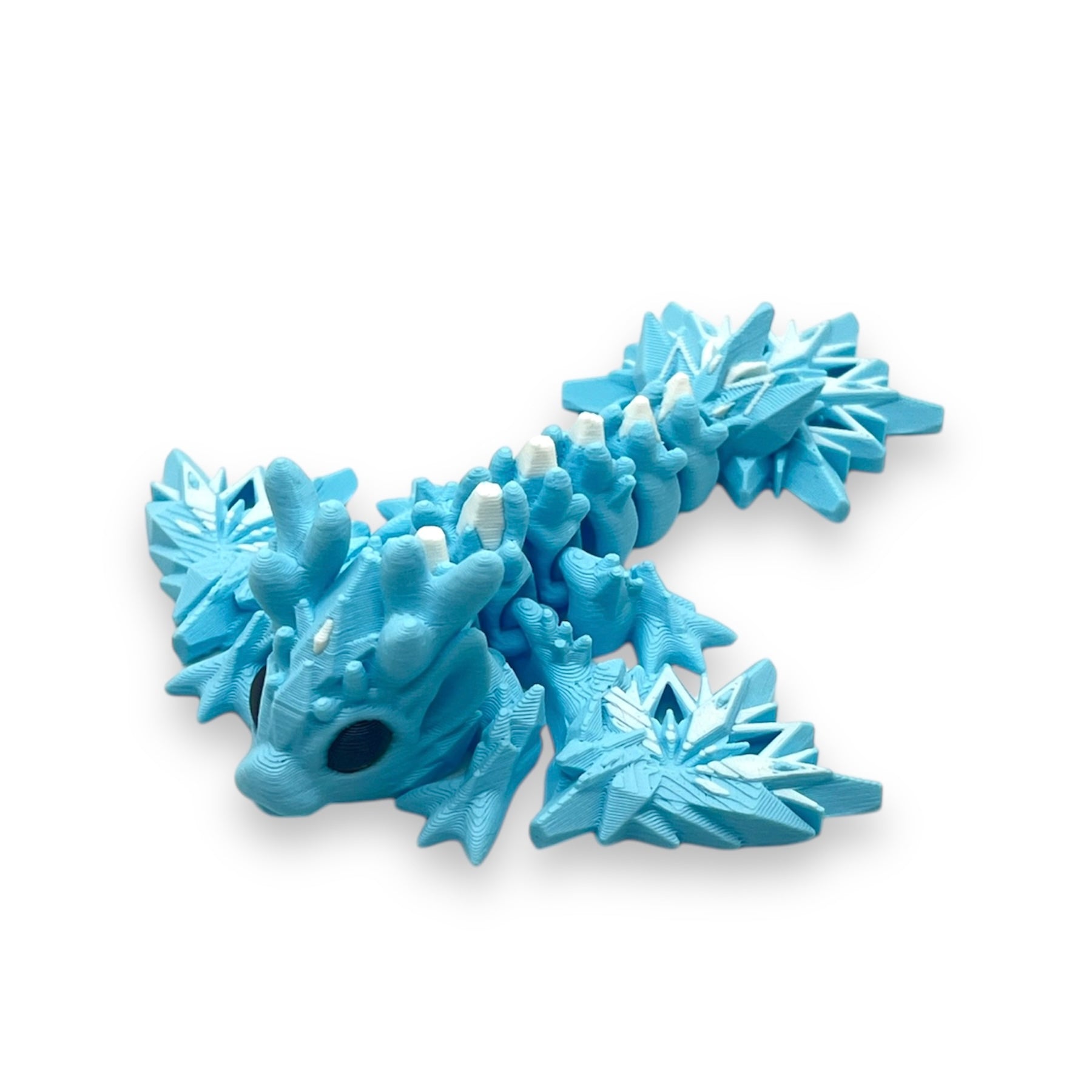 Magical 5" or 11.5" Snowflake Dragon - Articulated 3D Printed Animal Figurine Plastic Decorative Decor Ornaments Nature
