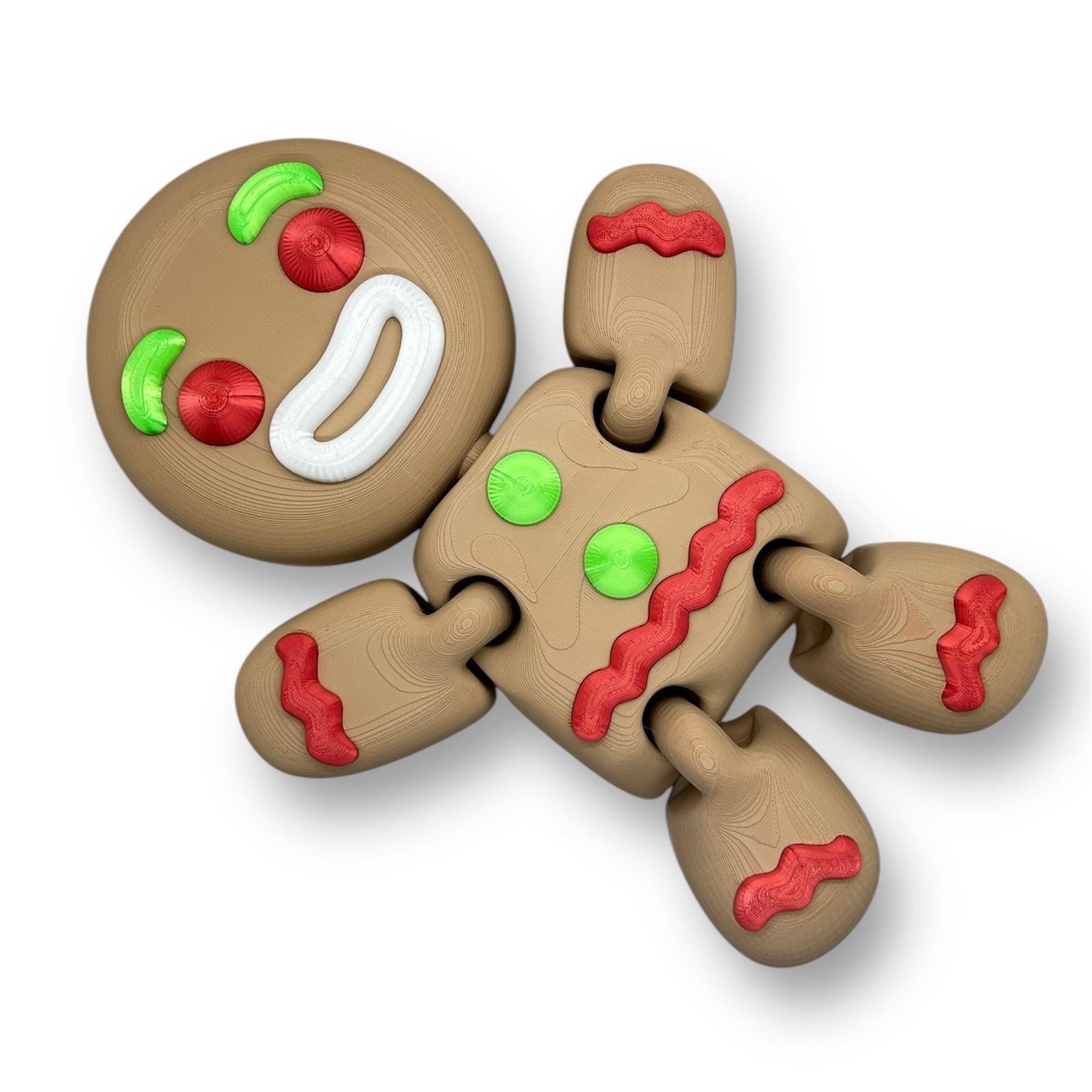 CHONKZ - Articulated 11" Gingerbread Man Giant Edition - 3d Printed Figurine