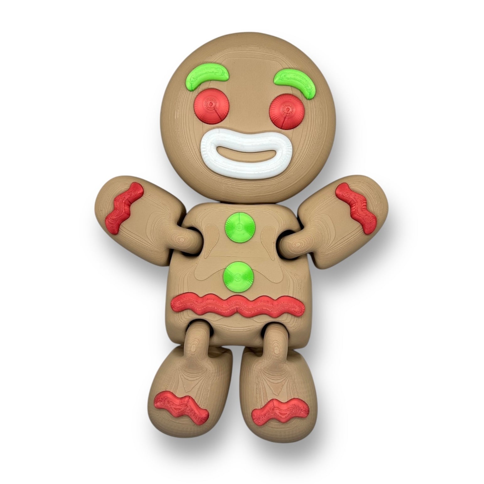CHONKZ - Articulated 11" Gingerbread Man Giant Edition - 3d Printed Figurine