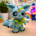 5.5-Inch Zombie Jinx Cat – Articulated Desk Pet – main product view