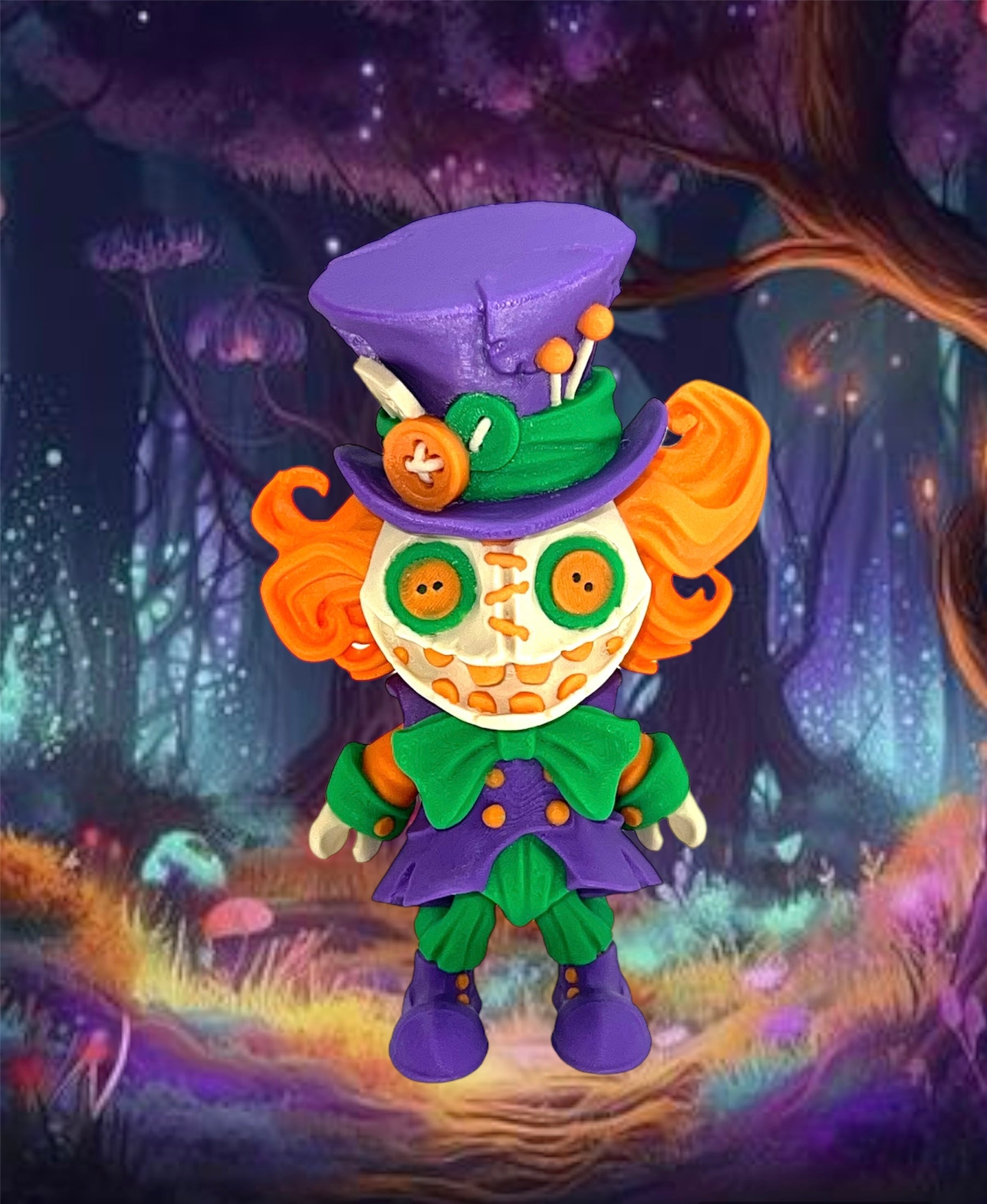 Twisted Wonderland Series - 7" Mad Hatter - Articulated 3d Printed Figurine Decor