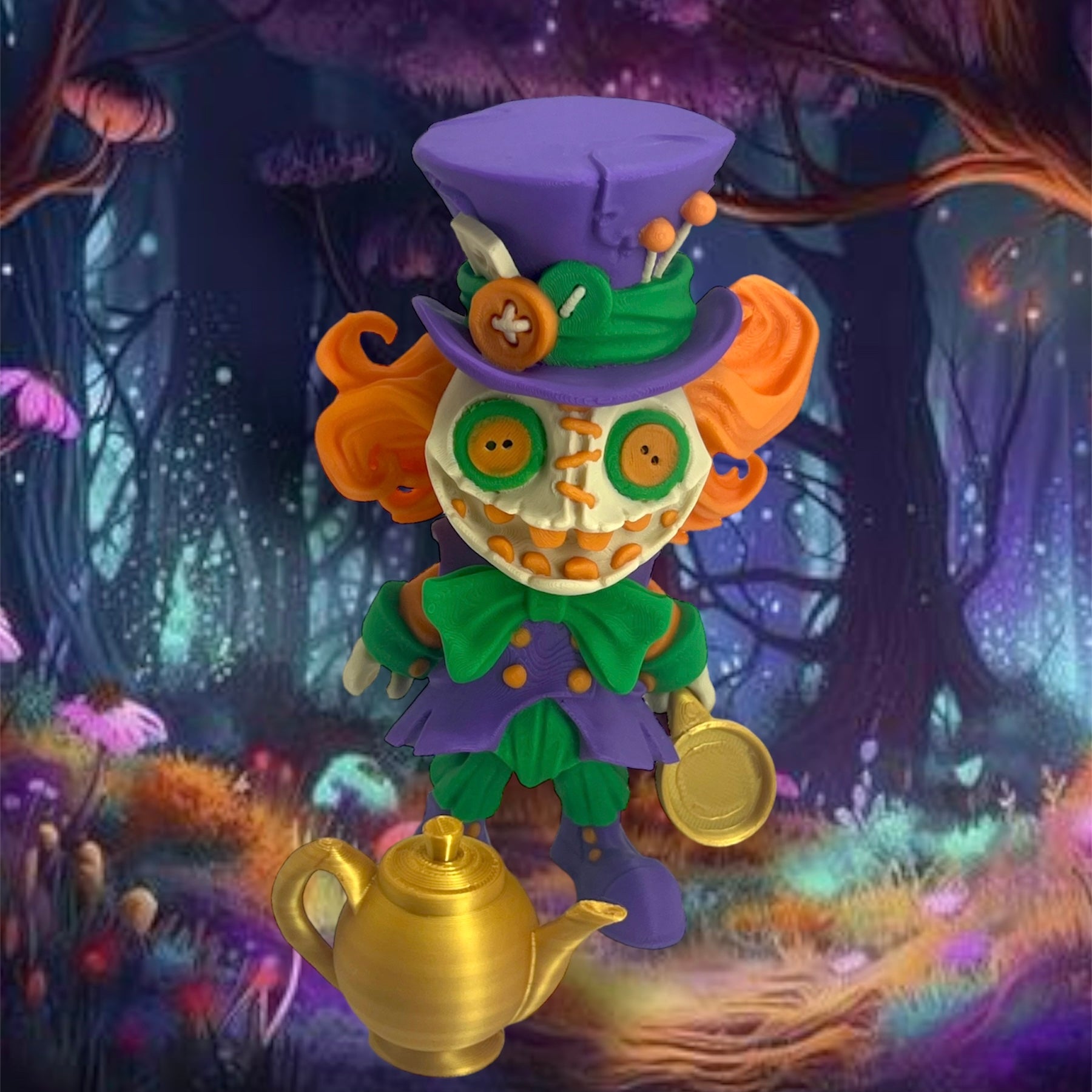 Twisted Wonderland Series - 7" Mad Hatter - Articulated 3d Printed Figurine Decor