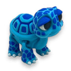 Adorable 3d Printed Standing Baby Turtle - Articulated 3d Printed Cartoon Style Decor Gift