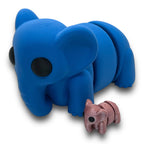 CHONKZ Giant Elephant Pocket Pals - Articulated 3D Printed Animal Figurine Decor Decoration