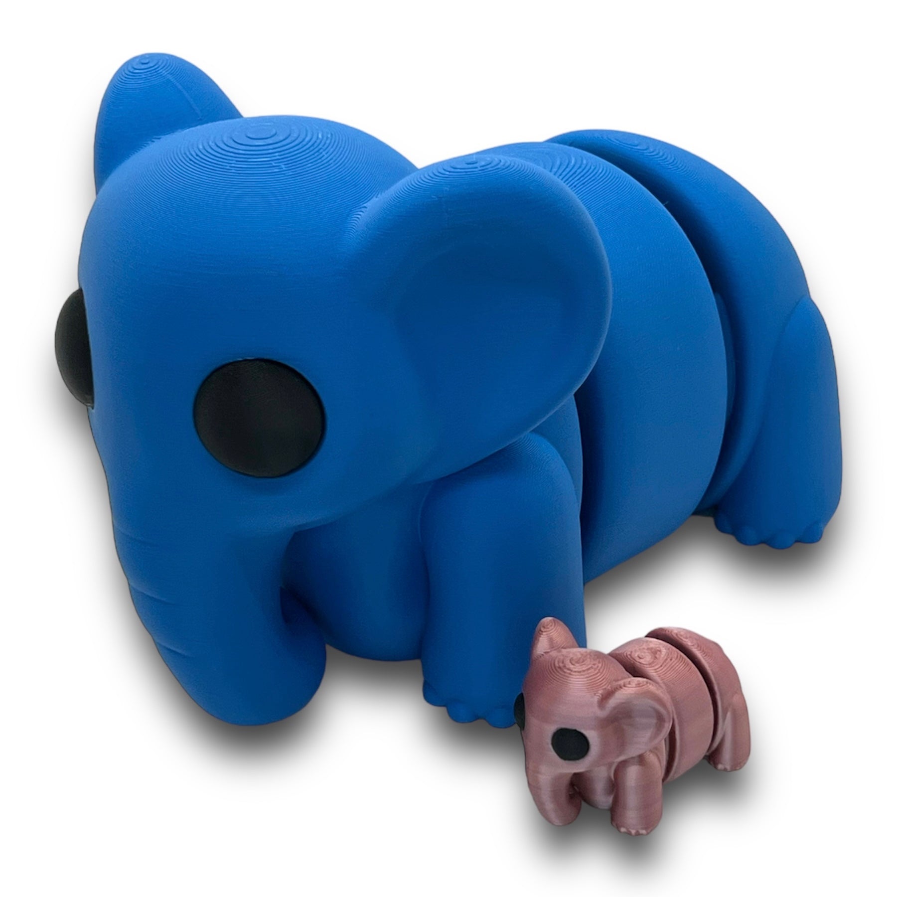CHONKZ Giant Elephant Pocket Pals - Articulated 3D Printed Animal Figurine Decor Decoration