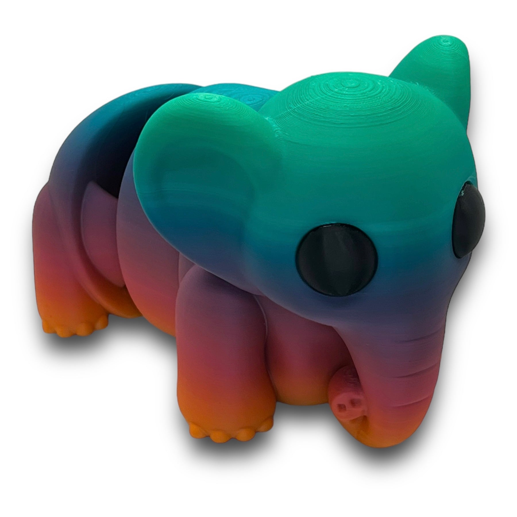 CHONKZ Giant Elephant Pocket Pals - Articulated 3D Printed Animal Figurine Decor Decoration
