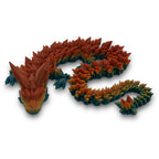 24" Articulated Gemstone Dragon - (Cinderwing Design) 3d Printed Figurine Decor