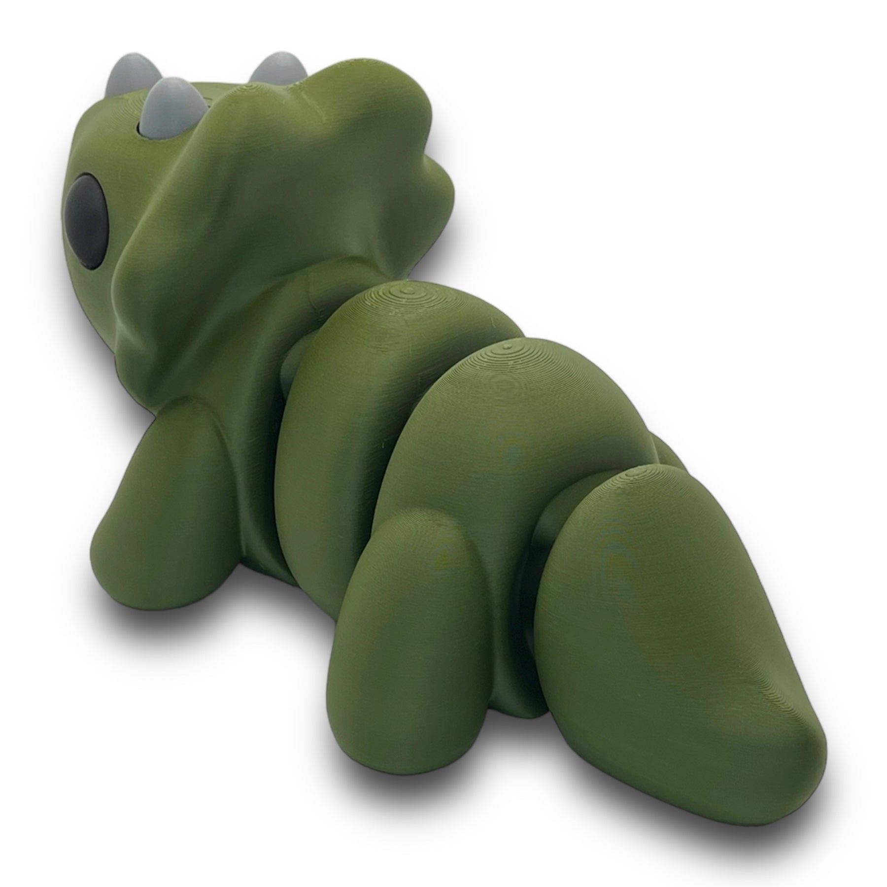 CHONKZ - 11" Giant Triceratops Dinosaur Pocket Pals - Articulated 3D Printed Animal Figurine Decor