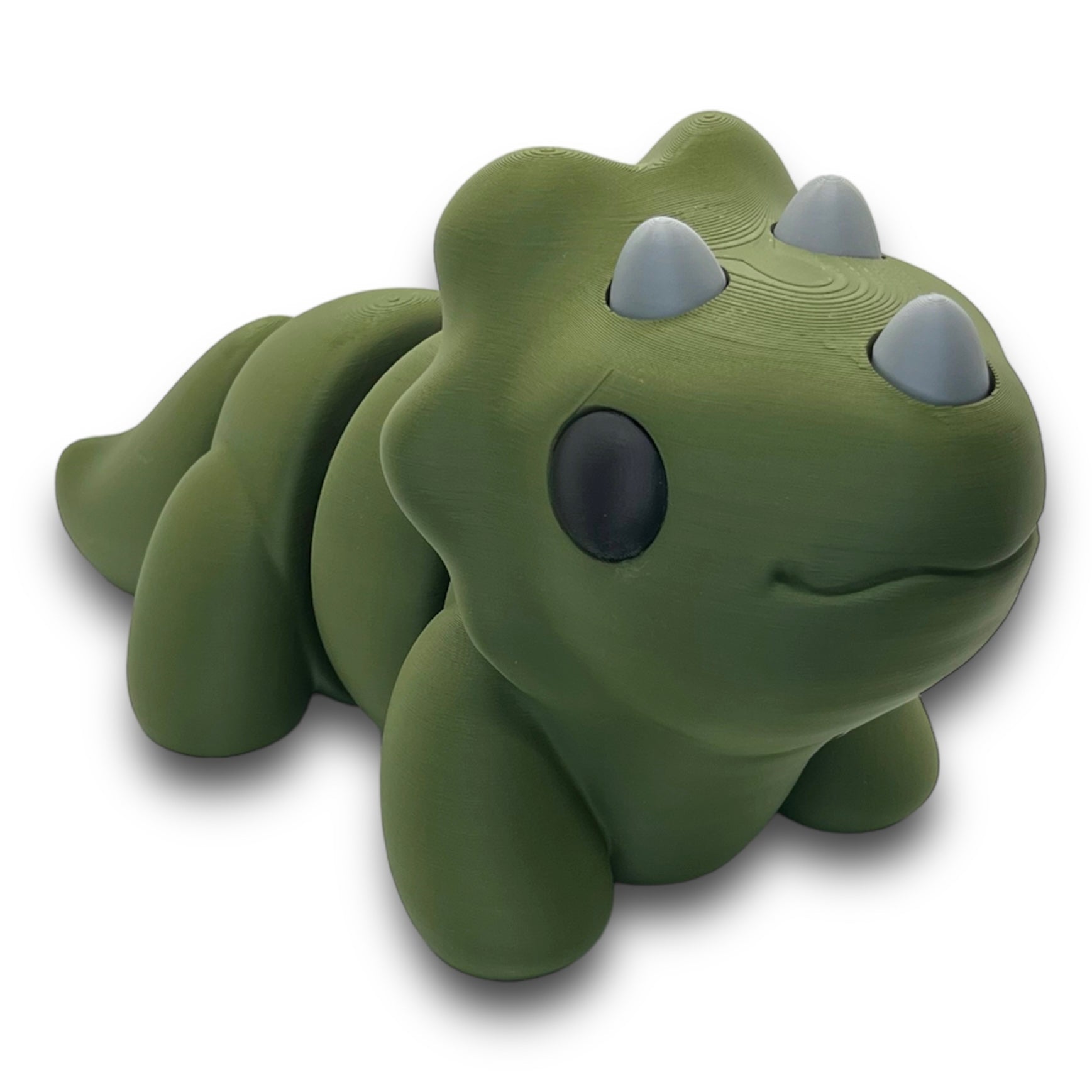 CHONKZ - 11" Giant Triceratops Dinosaur Pocket Pals - Articulated 3D Printed Animal Figurine Decor