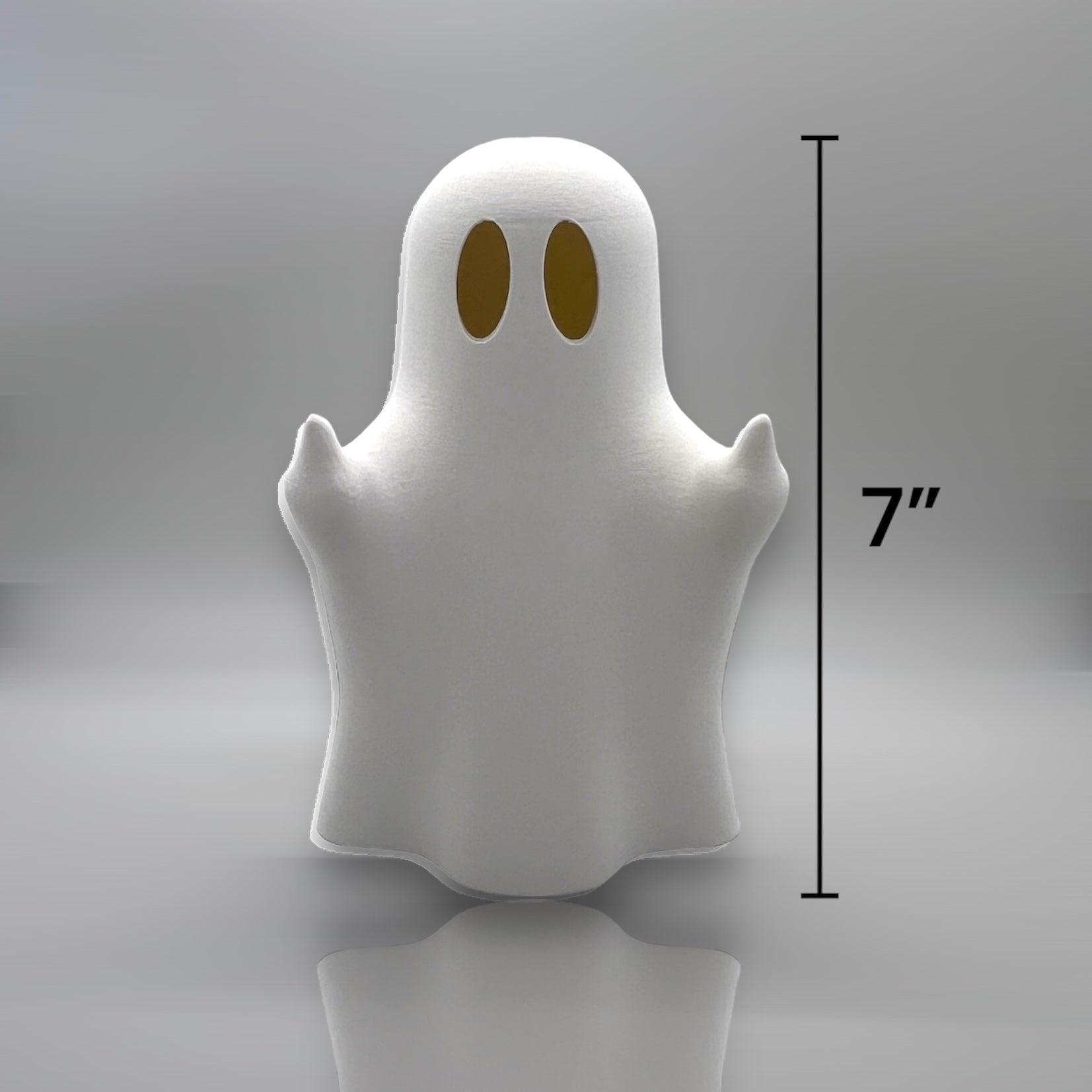 Cheeky Ghost - 7" or 10" Ghostly Chonkz - 3d Printed Figurine Ornament