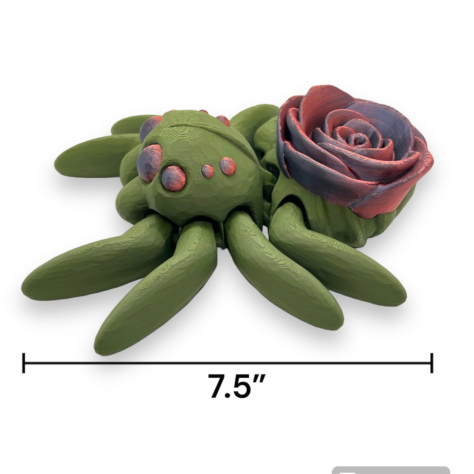 CHONKZ 7.5" Giant Rose Spider - Large Scale Articulated Fun - 3d Printed Figurine