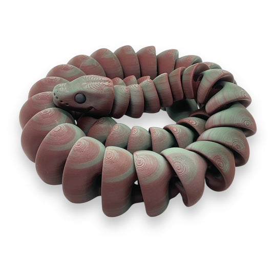 Amazing 36" Ball Python Snake - 3d Printed Articulated Decor