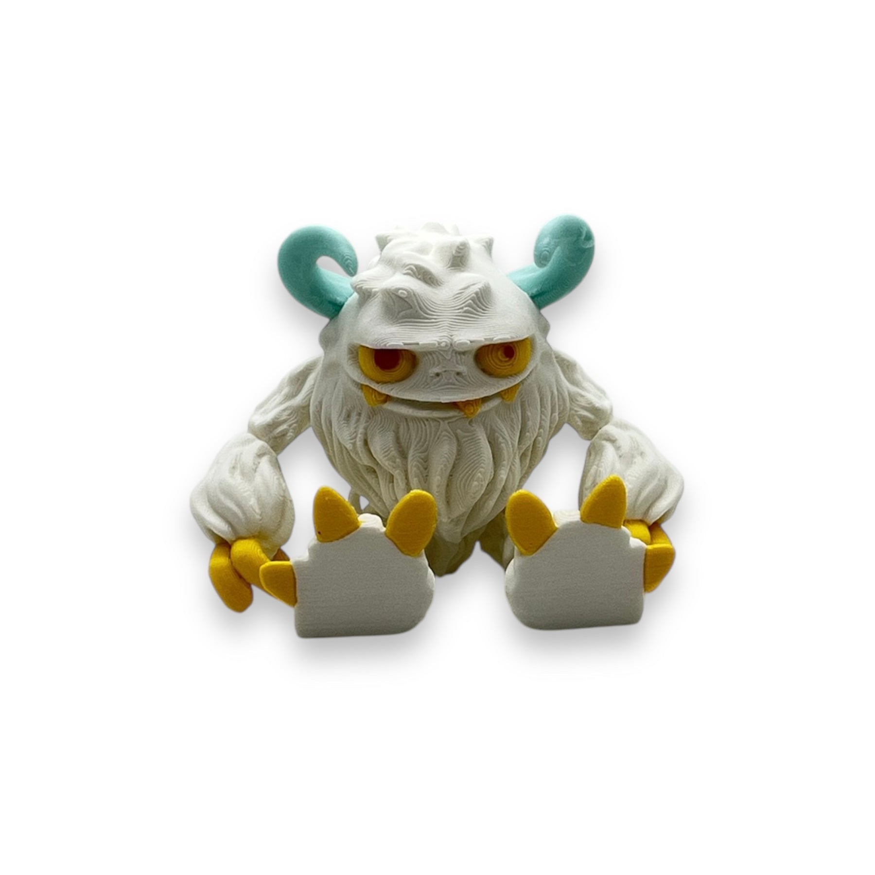 Twisted 4" Yeti by Twisty Prints - 3d Printed Articulated Holiday Decor