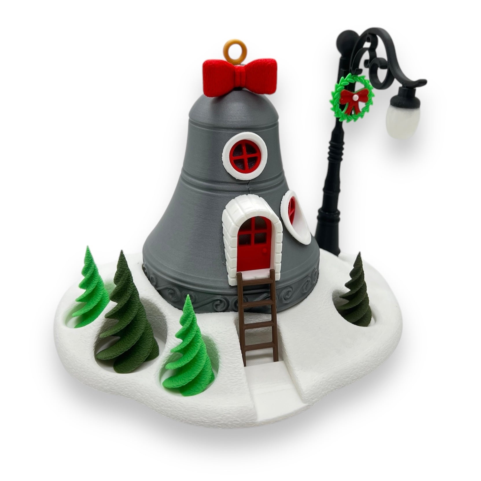 Whimsical Tealight Fairy House - Christmas Collection - 3d Printed Holiday Decor