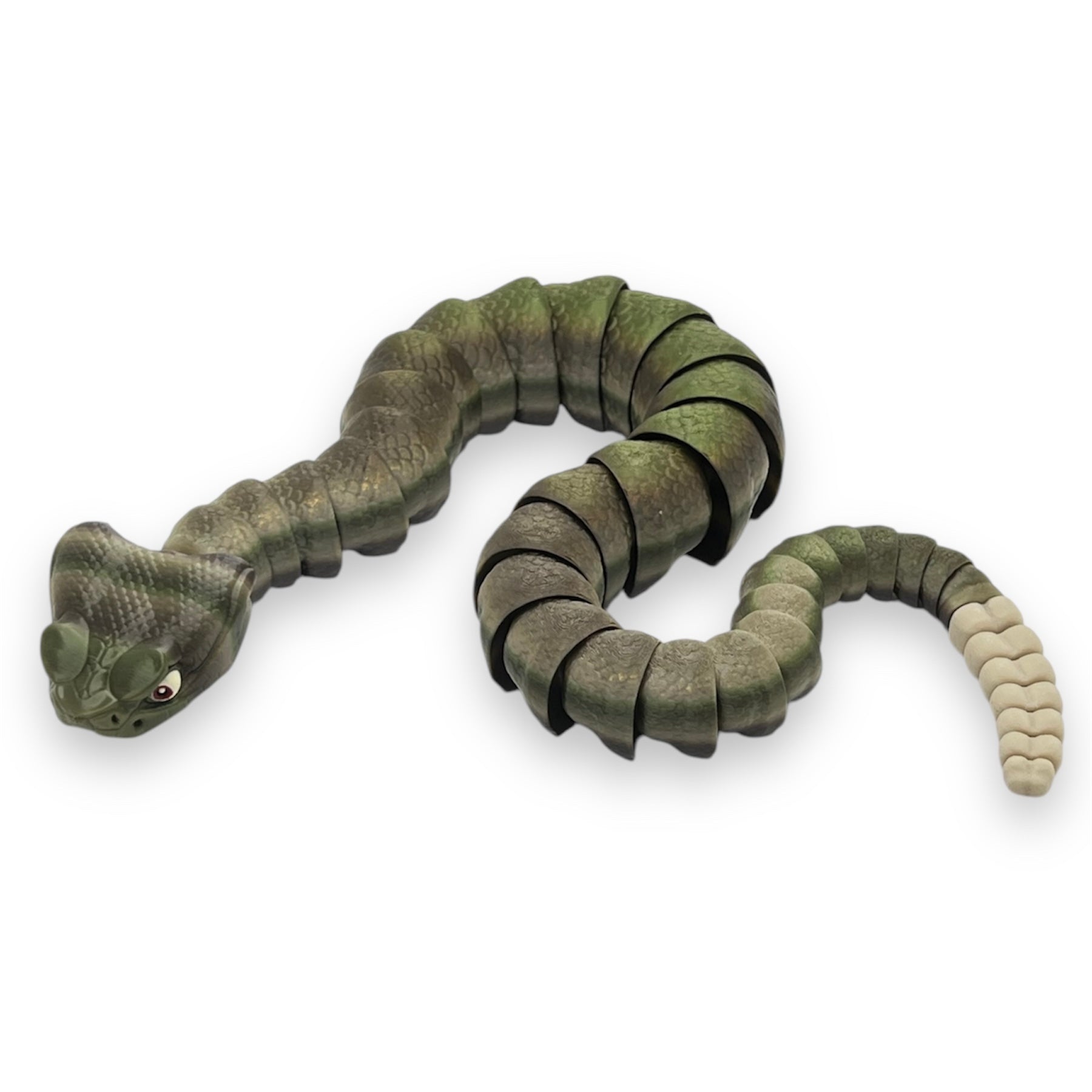 Realistic 25" Rattlesnake - 3d Printed Articulated Decor