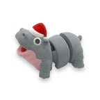 Adorable 4" Moo Deng Baby Hippo - Articulated 3d Printed Decor