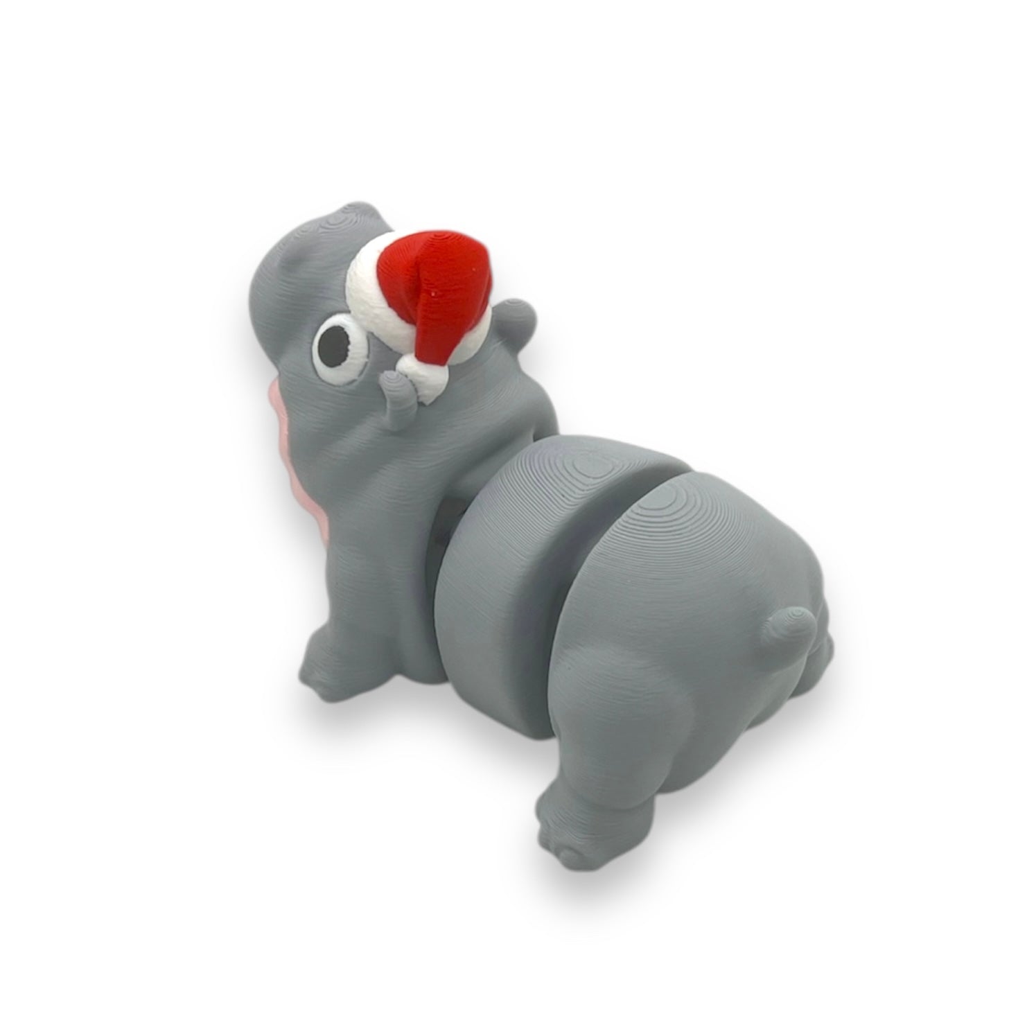 Adorable 4" Moo Deng Baby Hippo - Articulated 3d Printed Decor