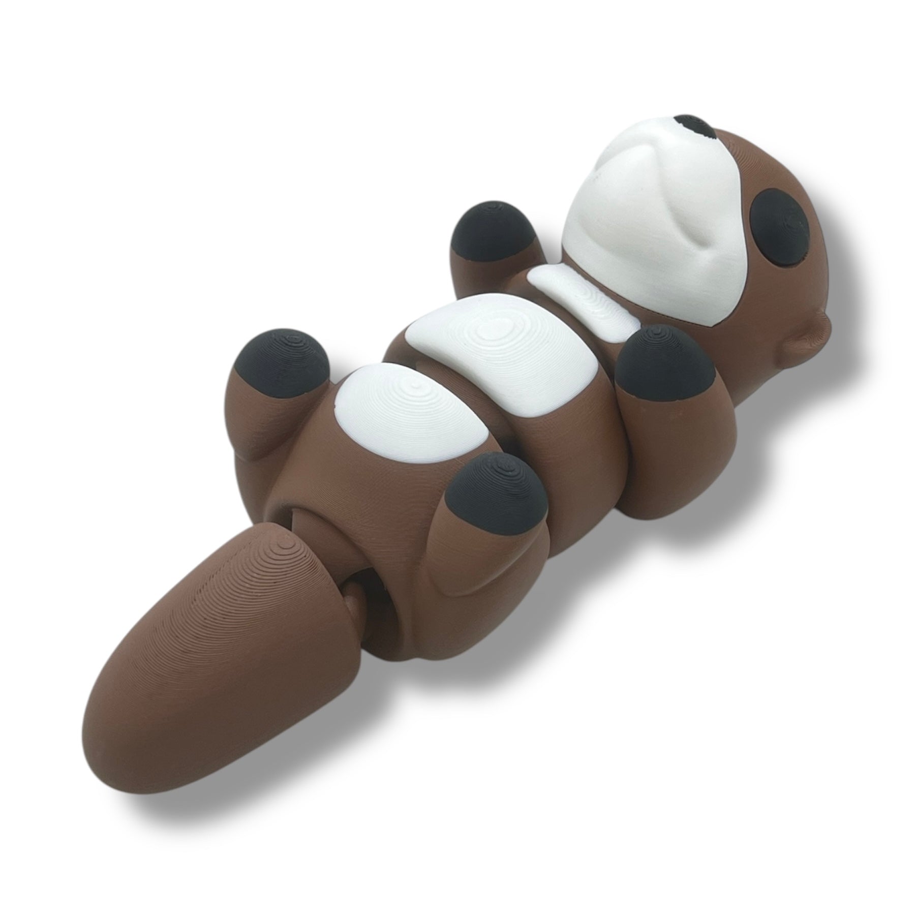 CHONKZ - Giant Baby Otter Pocket Pals - Articulated 3D Printed Animal Figurine Plastic Decorative Decor Ornaments