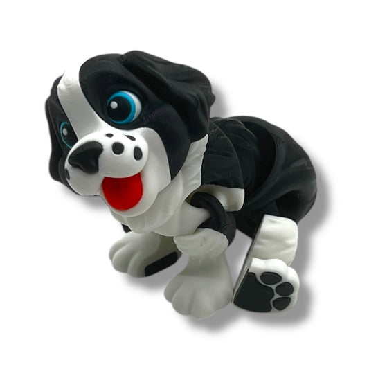 Adorable 4.5" Springer Spaniel Dog - 3d Printed Articulated Figurine