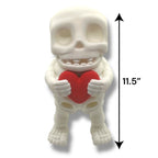 CHONKZ - Giant 11.5" Skeleton Holding a Heart - Articulated High-Quality 3D Printed Animal Figurine