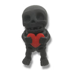 4" Skeleton Holding a Heart - Articulated High-Quality 3D Printed Animal Figurine