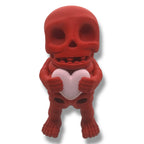 4" Skeleton Holding a Heart - Articulated High-Quality 3D Printed Animal Figurine
