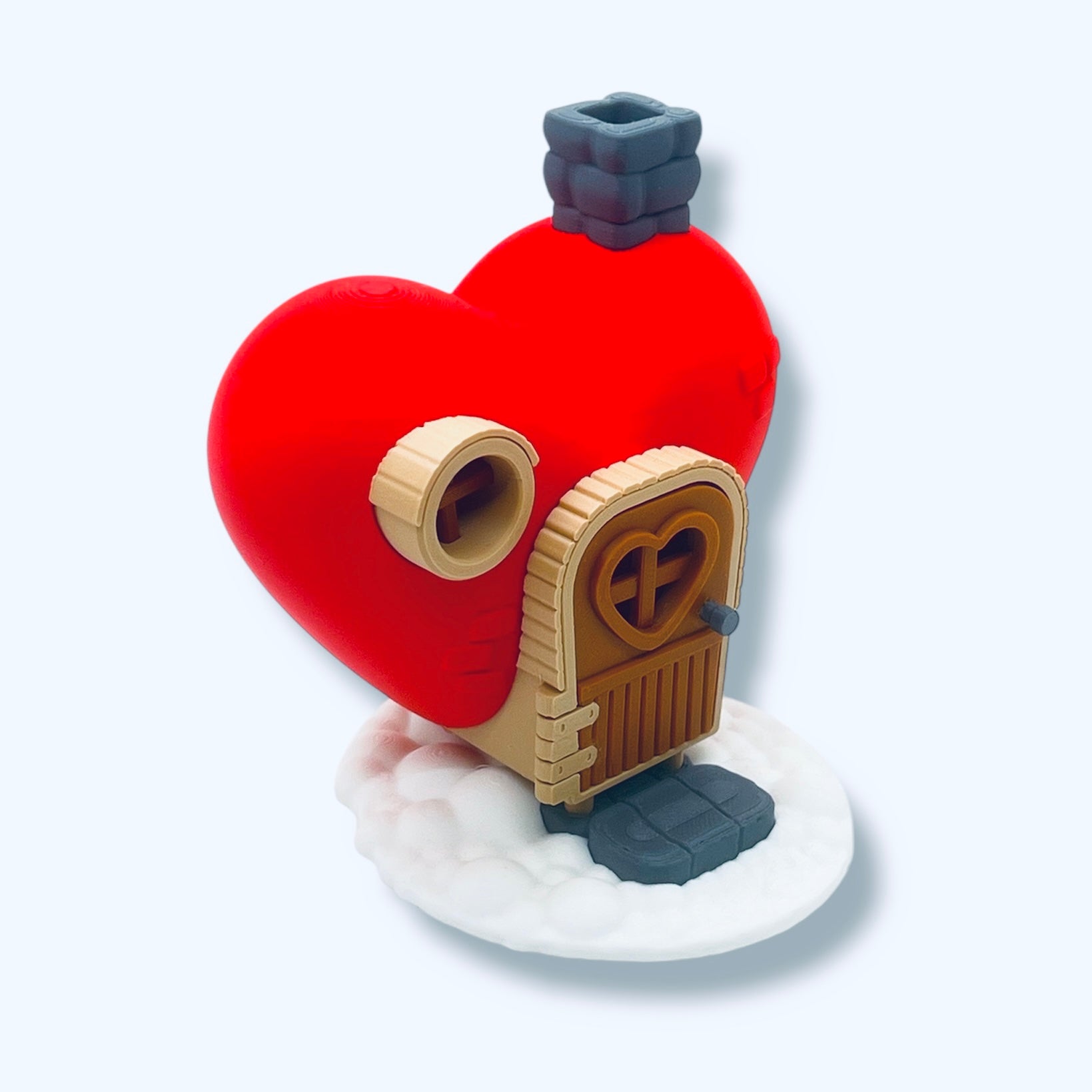 Adorable Valentines Heart House - 3d Printed Holiday Decor