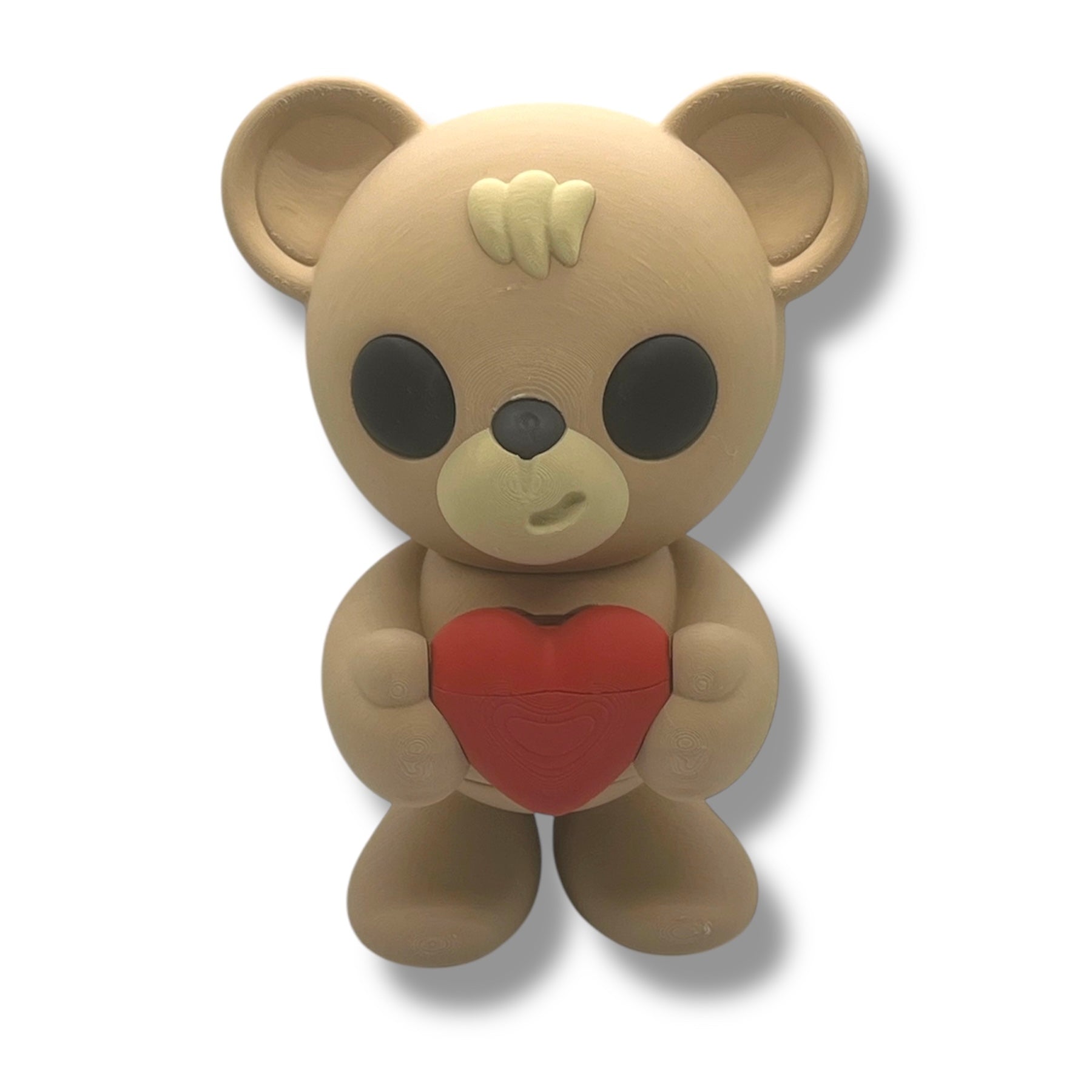 CHONKZ - Giant 10" Valentines Bear Holding a Heart Container- Articulated High-Quality 3D Printed Animal Figurine