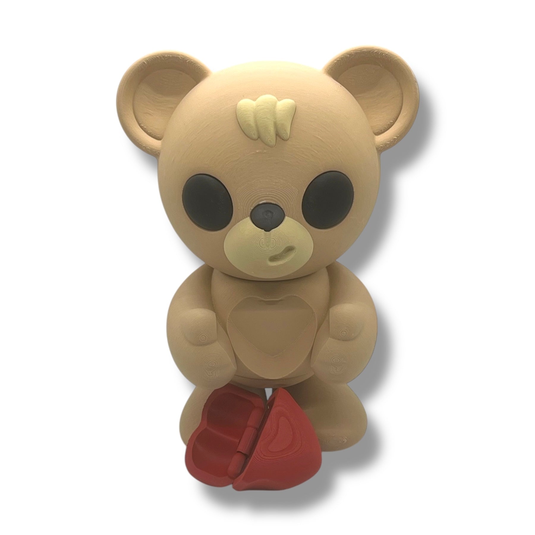 CHONKZ - Giant 10" Valentines Bear Holding a Heart Container- Articulated High-Quality 3D Printed Animal Figurine