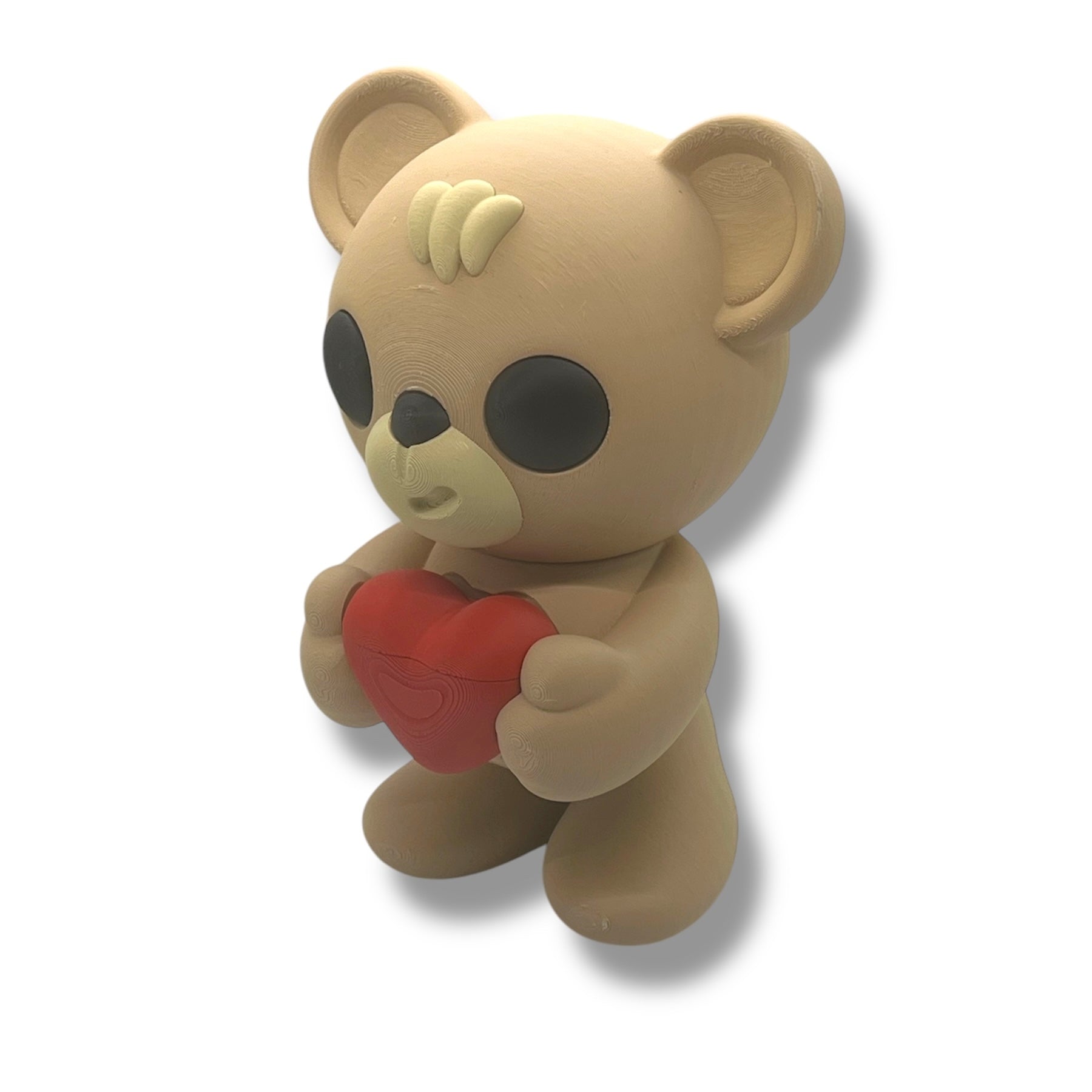 CHONKZ - Giant 10" Valentines Bear Holding a Heart Container- Articulated High-Quality 3D Printed Animal Figurine