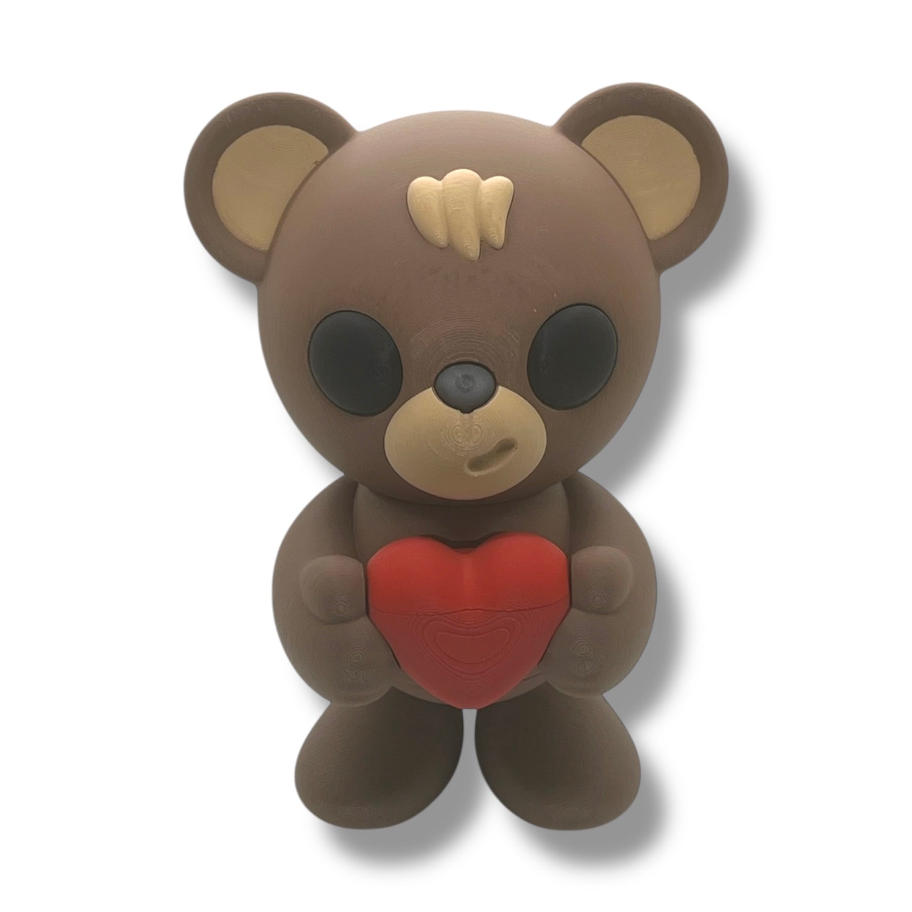 CHONKZ - Giant 10" Valentines Bear Holding a Heart Container- Articulated High-Quality 3D Printed Animal Figurine