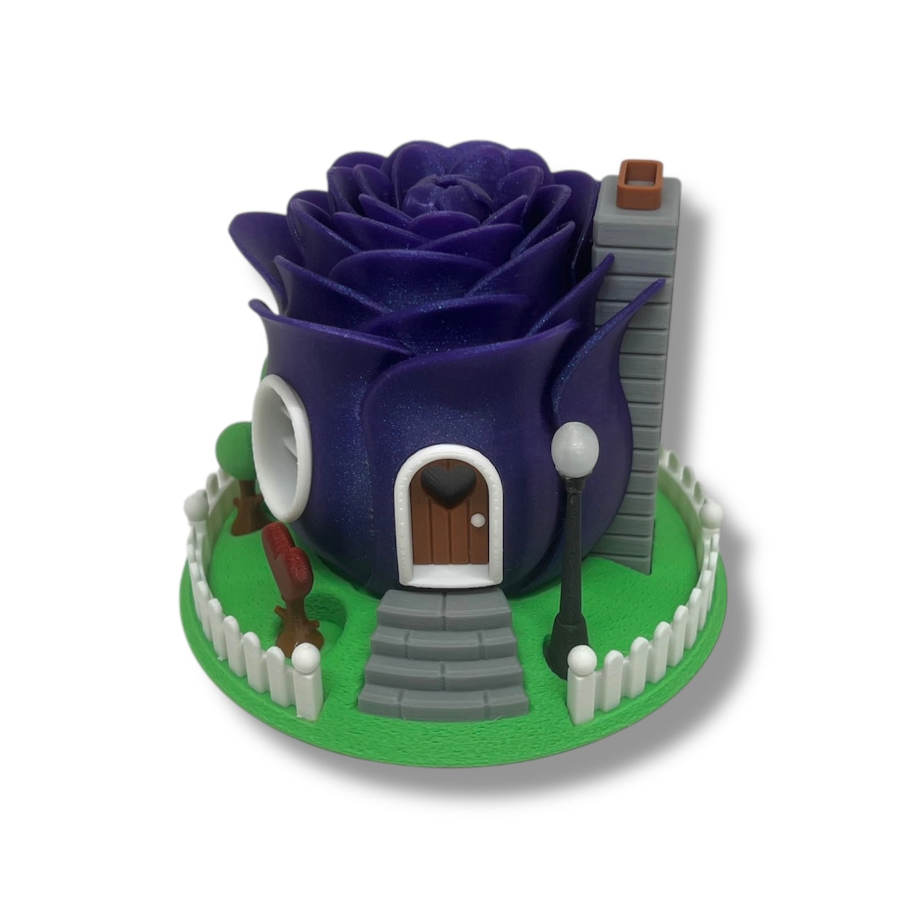 Whimsical Tealight Fairy House - Valentines Collection - 3d Printed Holiday Decor
