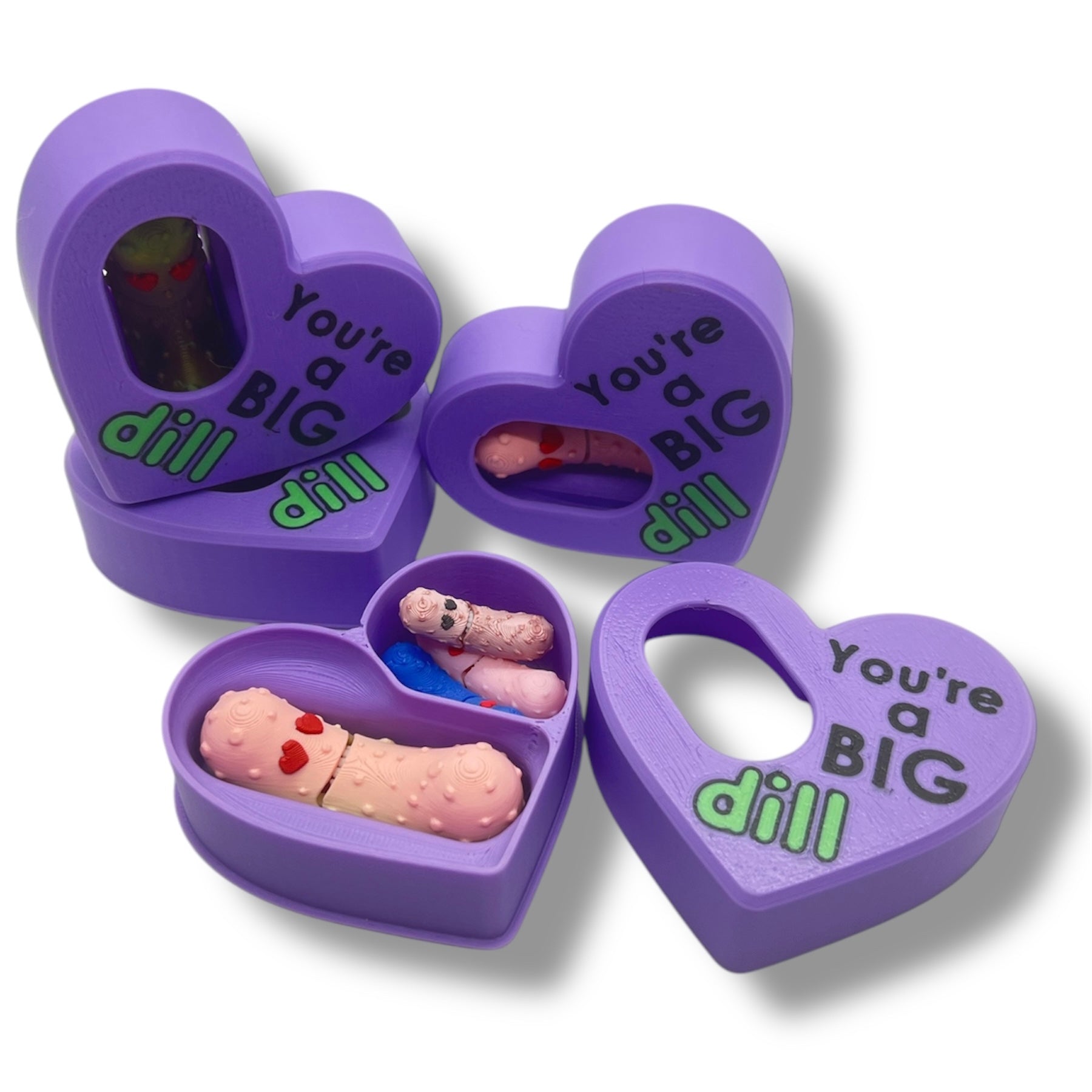 Valentines Tickle Pickle Mystery 4 Pack - Articulated 3D Printed
