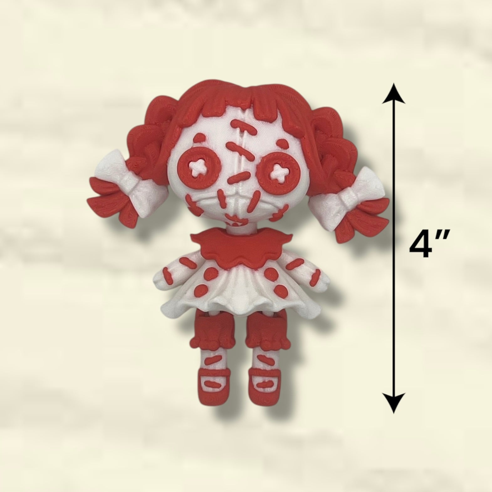 Twisted 4" Mini Doll by Twisty Prints - 3d Printed Articulated Decor
