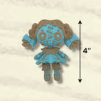 Twisted 4" Mini Doll by Twisty Prints - 3d Printed Articulated Decor