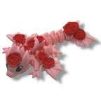 Lovely 5" Tiny Rose Dragon - Articulated 3D Printed Animal Figurine Plastic Decorative Decor Ornaments Nature
