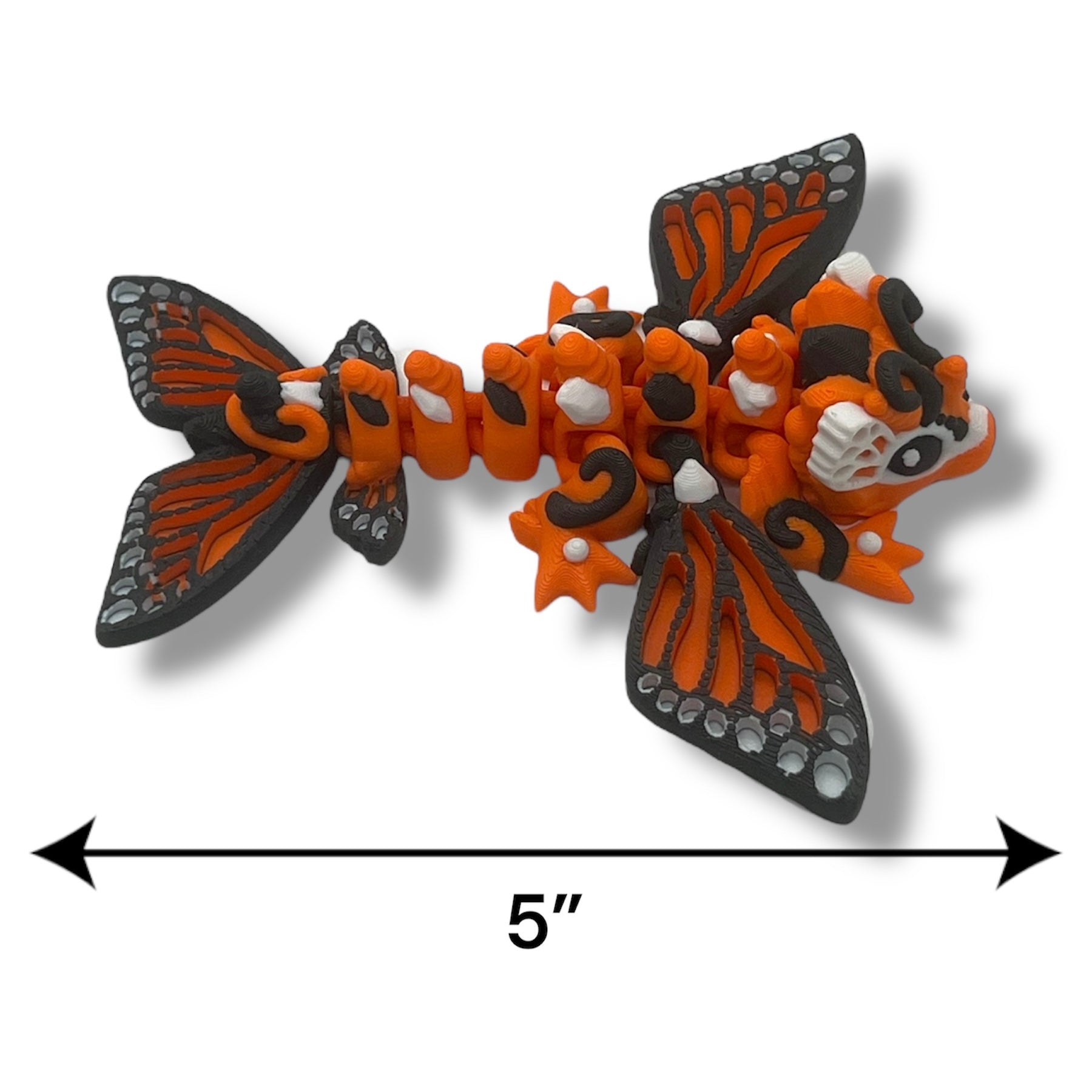 Beautiful 5" Tiny Butterfly Dragon - Articulated 3D Printed Animal Figurine Plastic Decorative Decor Ornaments Nature
