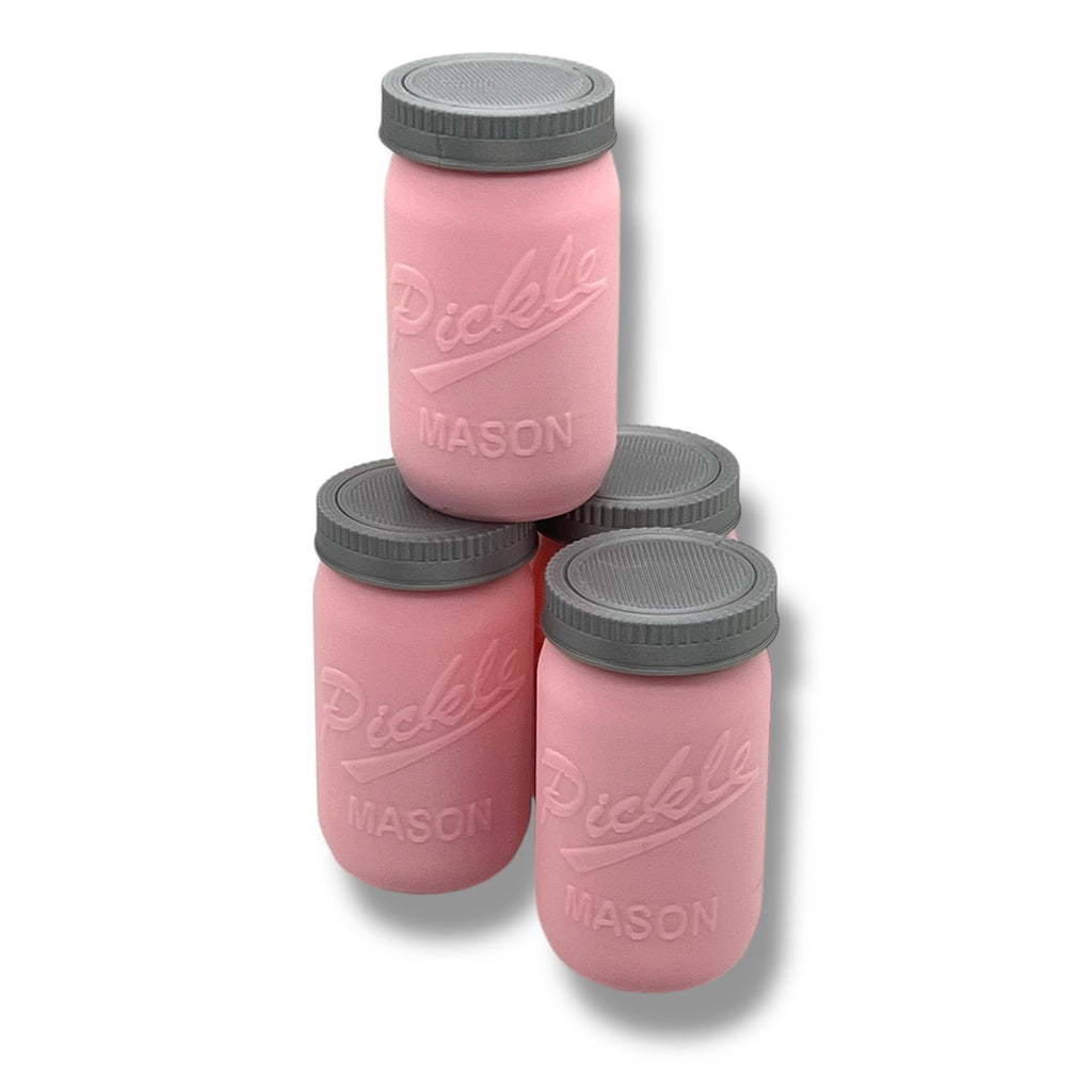 The Tickle Pickle Jar full of Pickles- Articulated 3D Printed Pickley Decor