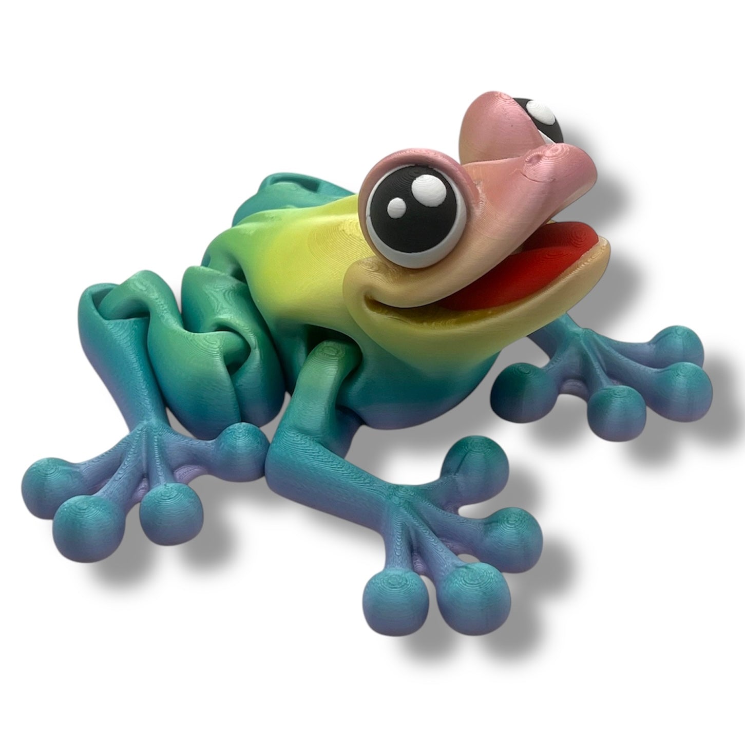 Hoppity CHONKZ 12" Tree Frog - Articulated 3d Printed Figurine